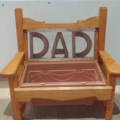 Dad Personalised Wooden Planter Bench