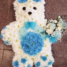 Teddy Bear Tribute in Blue