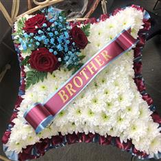 Cushion in Aston Villa Colours