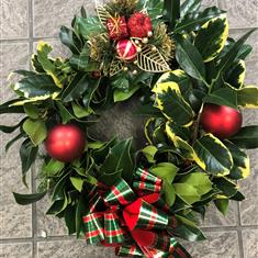 Dressed Holly Wreath