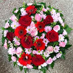 Red and Pink Posy Pad