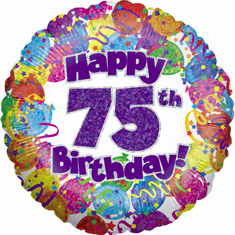 75th Helium Balloon