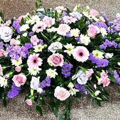 Casket Spray 4&#39; Pink and Lilac