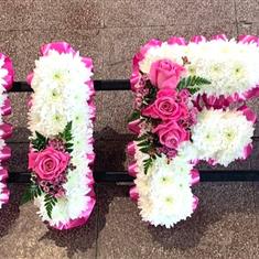 Wife Funeral Letters with hot pink