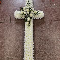  5FT ALL WHITE CROSS